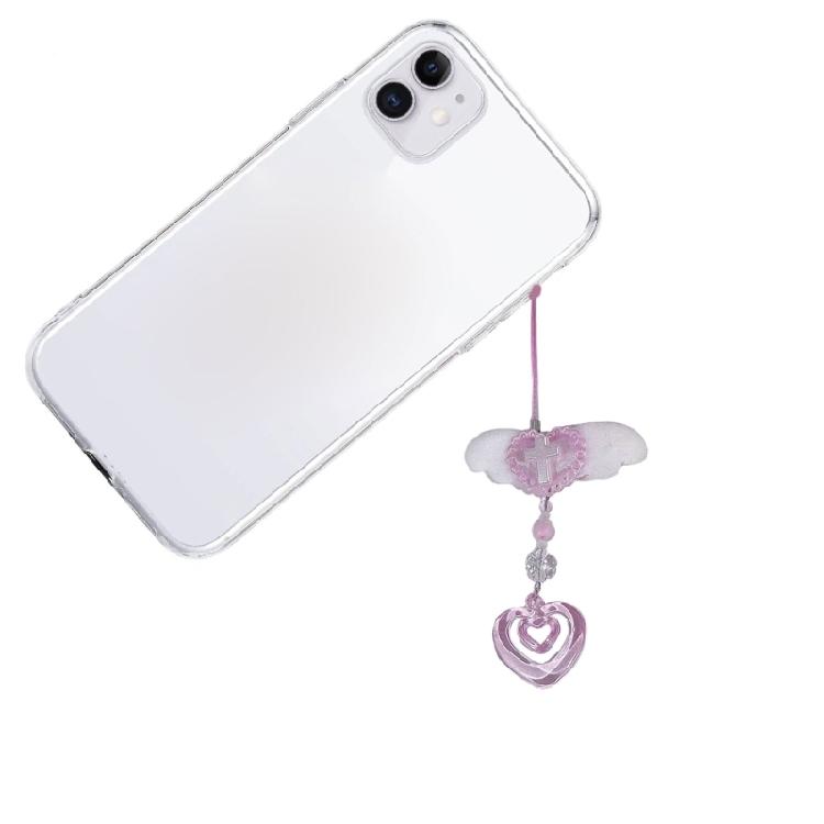 Stylish Acrylic Alloy Keyring Beaded Keychain Accessory for Phones and Purses