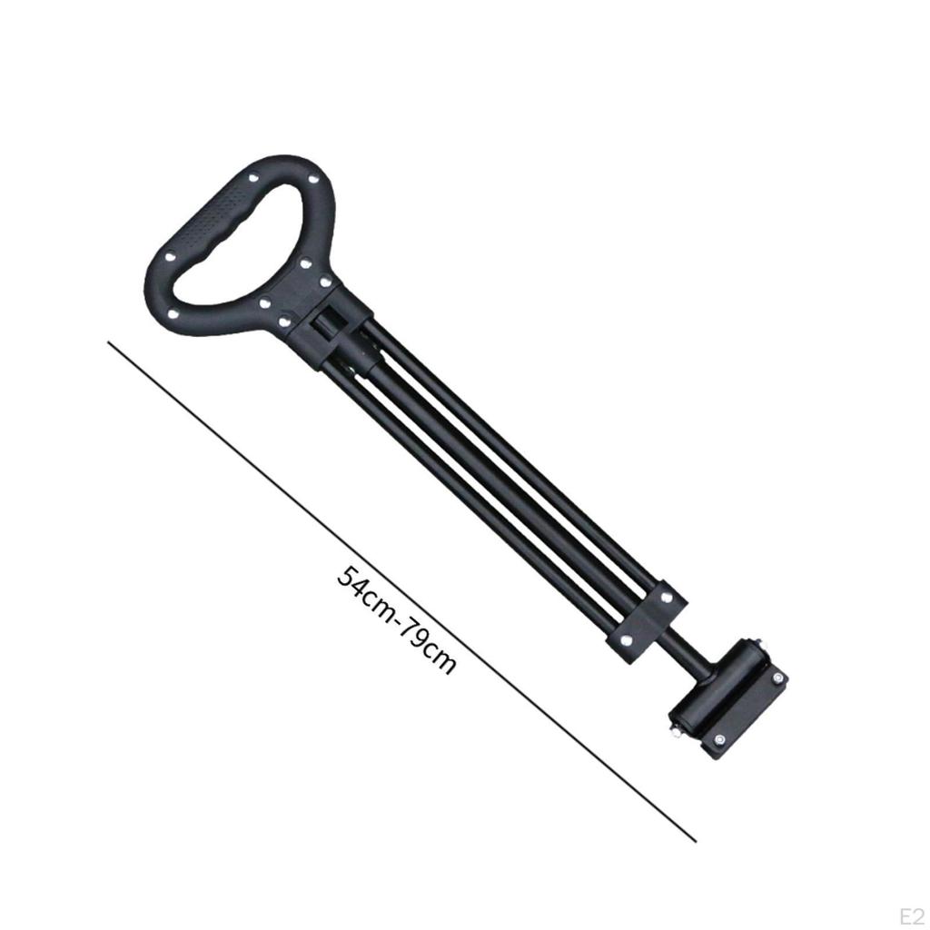Adjustable Pull Handle Replacement for Folding Shopping Cart 21.2-31.1inch Easy Installation