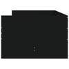 Bed with Drawers Black 75 x 190 cm