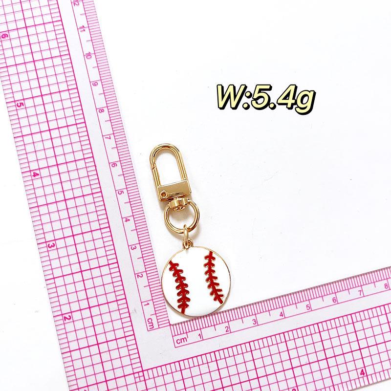 Zinc Alloy Sports Keychain: Basketball, Football, Baseball, Volleyball Pendants
