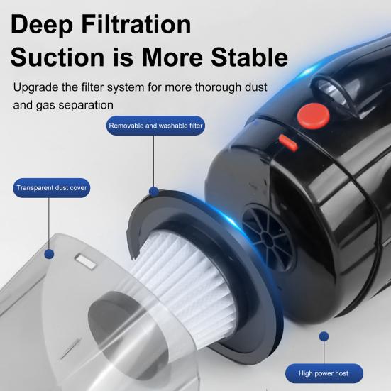 Shockproof Hand Key Start Held Vacuum One Long Battery Life Cleaning