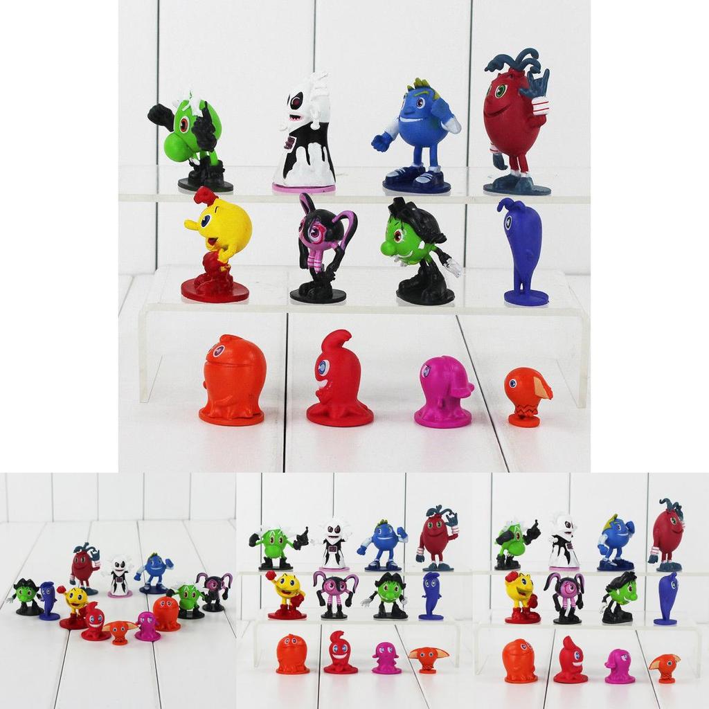 12 Pcs Pac-man And The Ghostly Adventures Action Figures Set Featuring Vibrant Colors