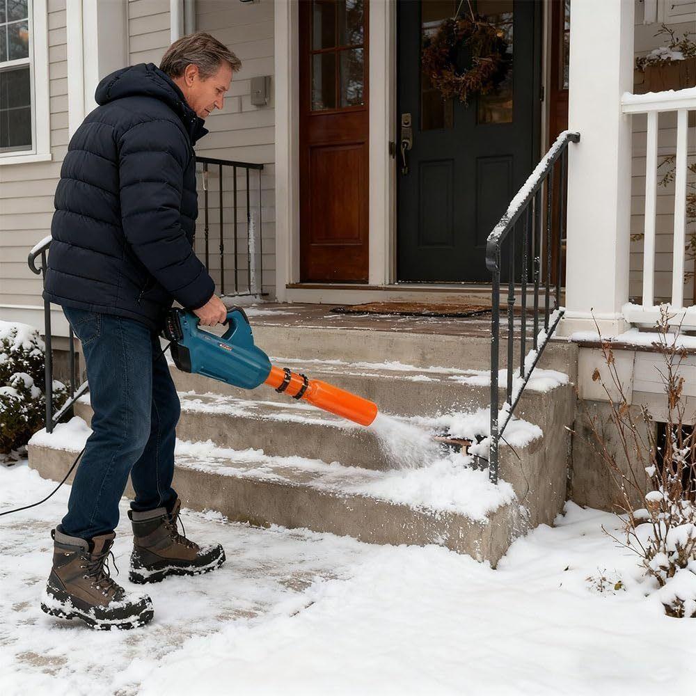 Easy to Attach Airflow Booster Circular Nozzles Doubles Airflow Leaf Blower Attachment All Weather Replacement Part