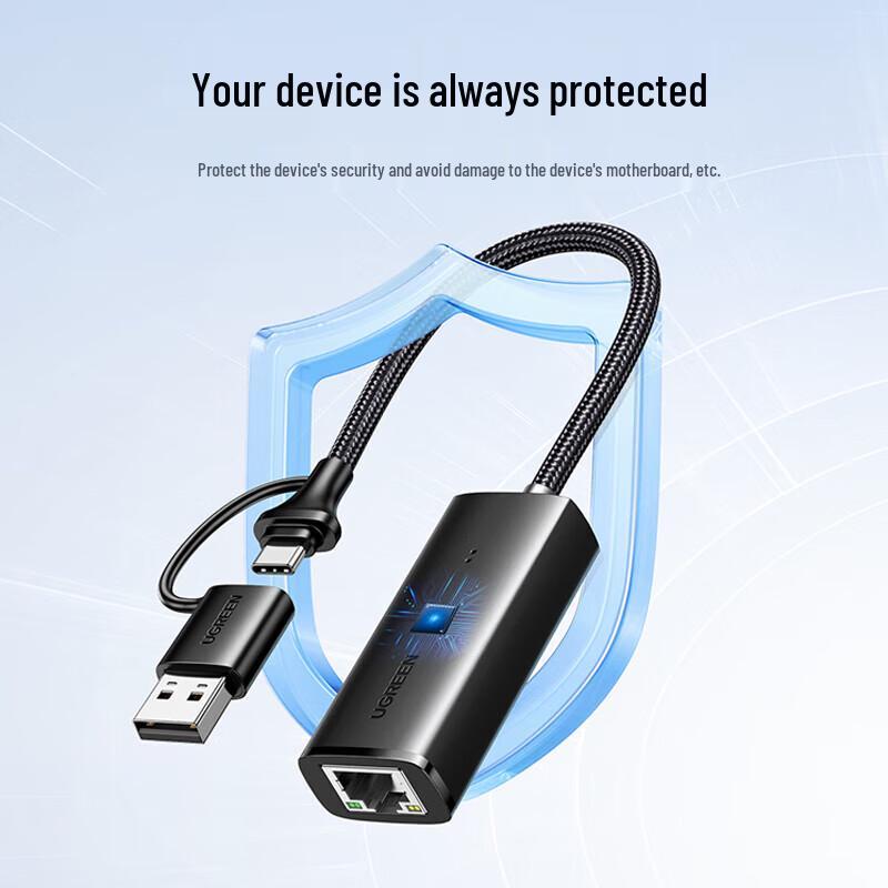 UGREEN USB-C & USB-A Gigabit Ethernet Adapter (CN Version)