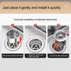 Stainless Steel Kitchen Sink Filter 3-in-1 Design Odor Blocking Anti-Clog Universal Fit