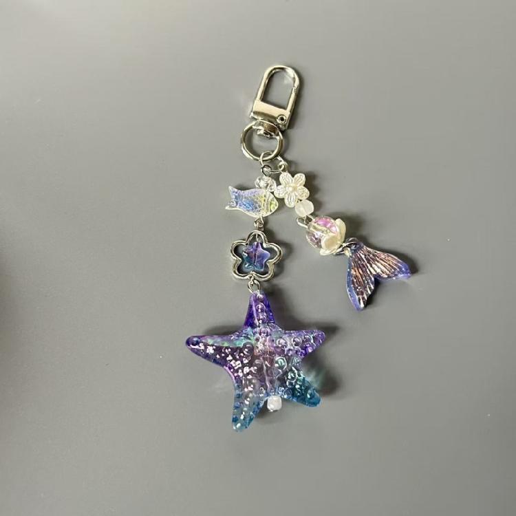 Artistics Mermaids Charm Acrylic Phone Lanyard Portable Keychain With Intricate Designs SturdyEveryday Use