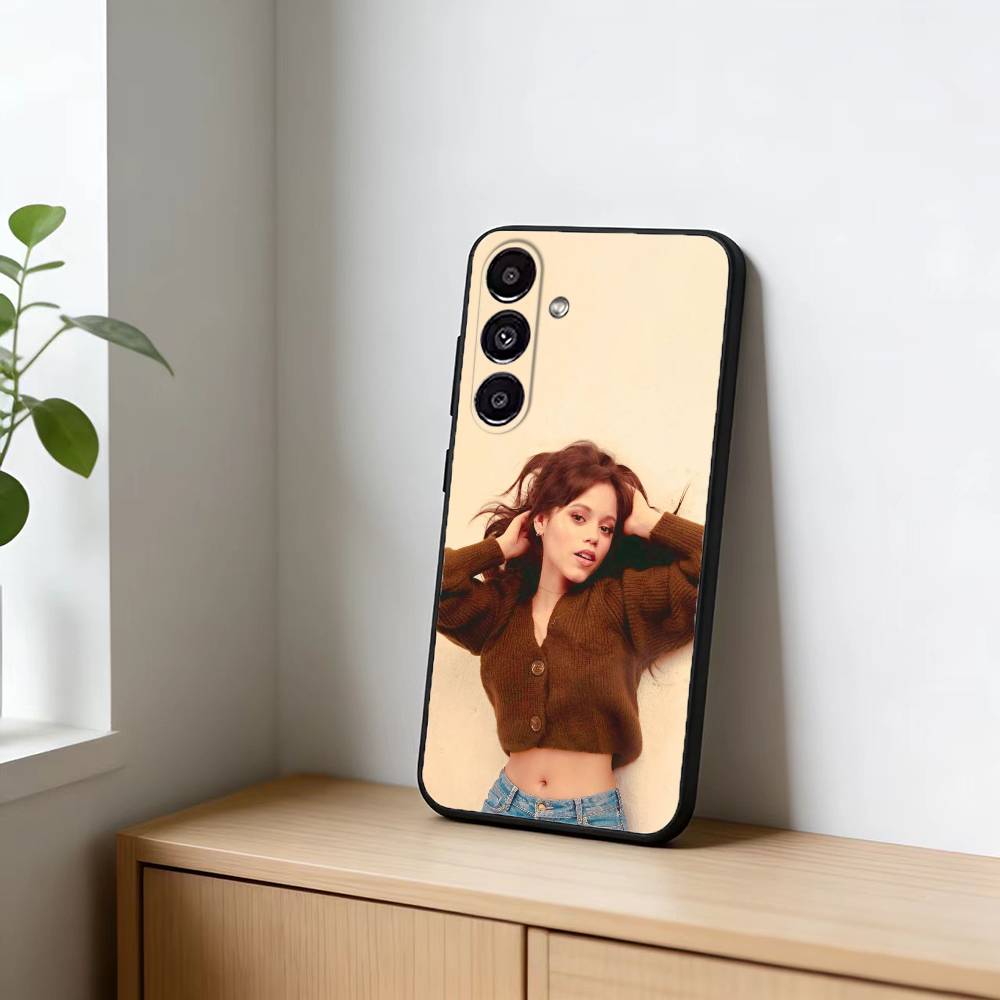 J-Jenna Ortega Phone Case For Samsung Galaxy A13,21s,22,31,32,52,53,71,72,73,Soft Black Cover
