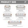 Jacquard Elastische Sofabezüge für Wohnzimmer Überwürfe Stretch Polarfleece Sessel Schutz L-förmiges Sofa 1/2/3/4 Sitzer Zuhause