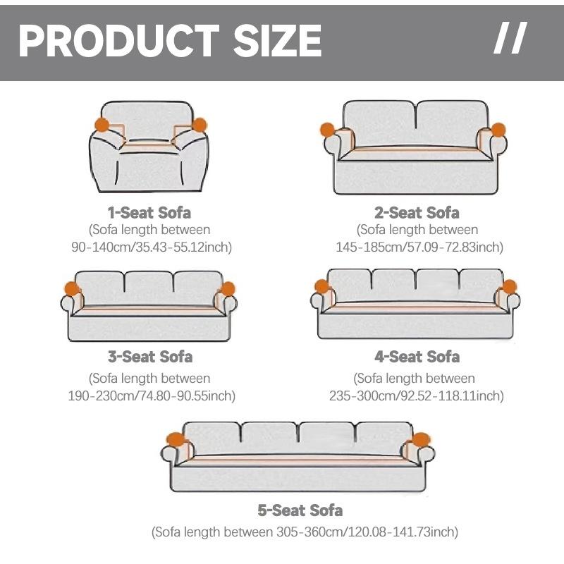 Jacquard Elastische Sofabezüge für Wohnzimmer Überwürfe Stretch Polarfleece Sessel Schutz L-förmiges Sofa 1/2/3/4 Sitzer Zuhause