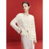 ELLE Women's Loose-Fit Hollow-Out Knit Sweater