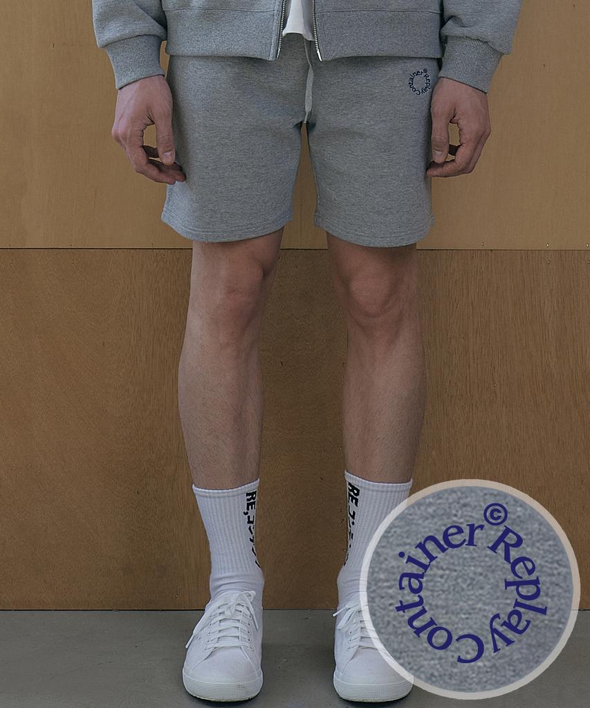 Lipeulleikeonteineo Rc Round Logo Sweat Shorts (Gray)