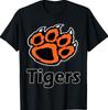 Tiger Paw School Spirit Tigers T-Shirt T-Shirt