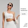 New Style Nude Feel One-Shoulder Yoga Set with High-Waisted Breathable Skirt for Tennis & Running
