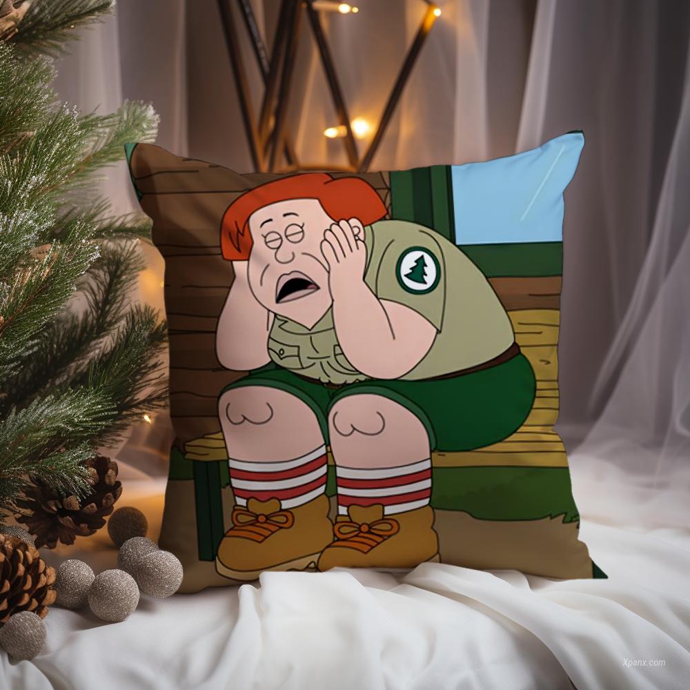 

Cartoon B-BrickleberryS Cushion Cover Premium Comfort Reversible Pillow Cove -Two in One Design for Any Room & Car Interior 12x12Inch