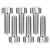 TC4 6Pcs Box Handlebar Screws Mountain Bike Stem Riser Bolts Bicycle Accessories M15x16Silver