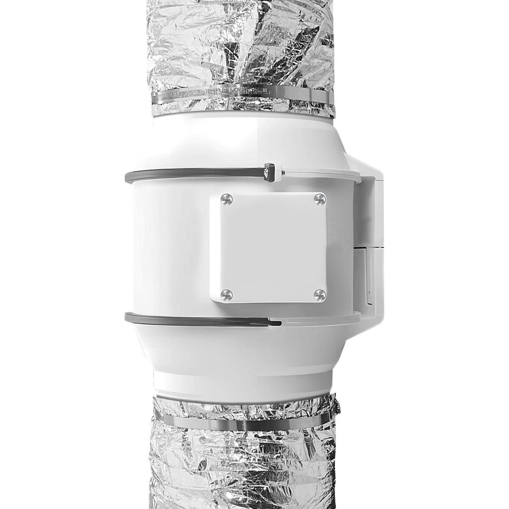 Wäschetrockner-Abluftschlauch, 152,4 MM Isolierter Flexibler Schlauch 7,62 M Lang mit 2 Schlauchschellen, Robuster Dreischichtiger Schutz für HVAC Heizung Kühlung Lüftung