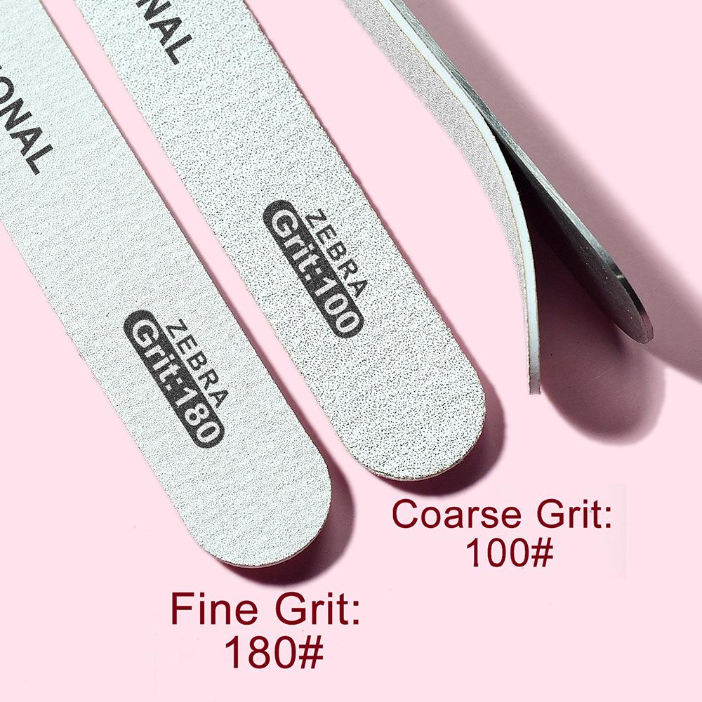 Pilă de Unghii Gri din Oțel Inoxidabil cu Șmirghel Înlocuibil Ruptibil 100-180 Granulație