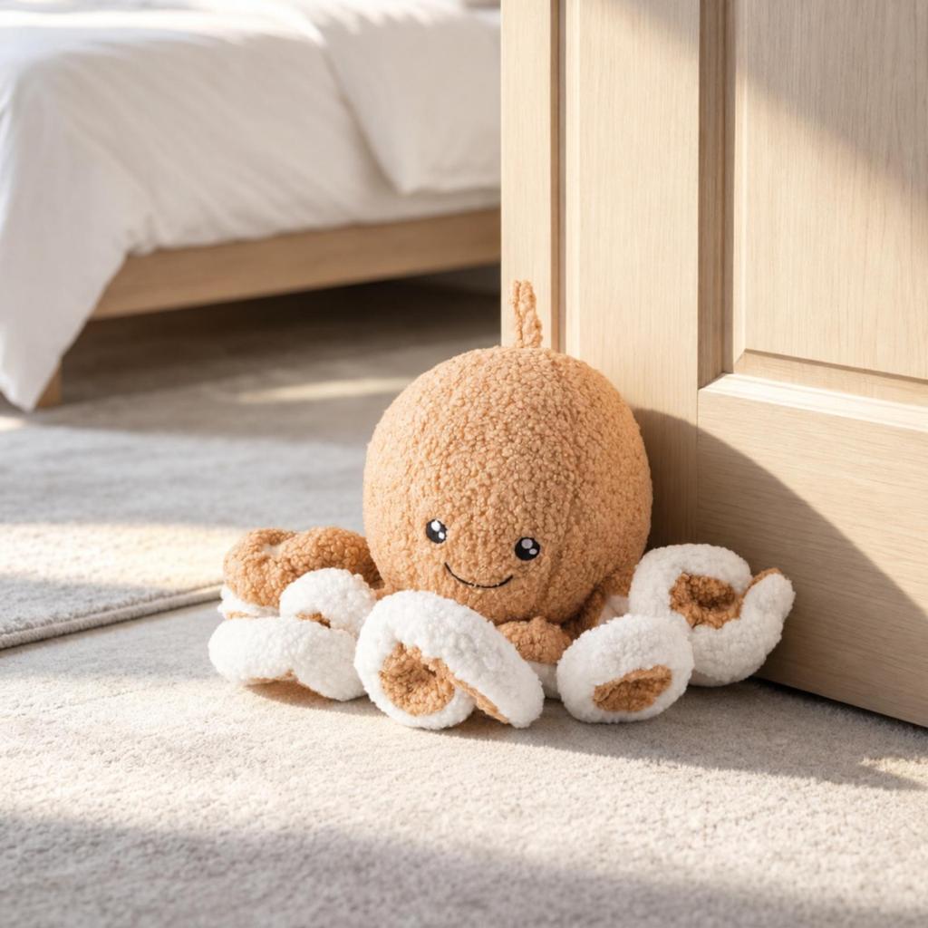 Sea Creature Door Stopper Decorative Doorstop with Top Loop Playful SeaThemed for Kids,