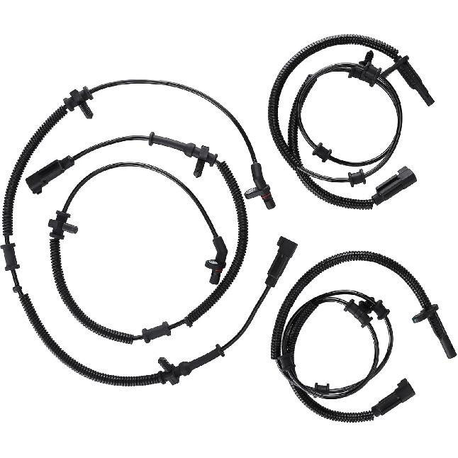 4PCS Front and Rear ABS Wheel Speed Sensor Compatible 2013-2018 for Ram 1500 2019 for Ram 1500 Classic