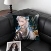 Game Genshin Impact Neuvillette Pillow Case Square Pillow Bedroom Sofa Leisure Comfort Cushion Car Living Room Home Decoration