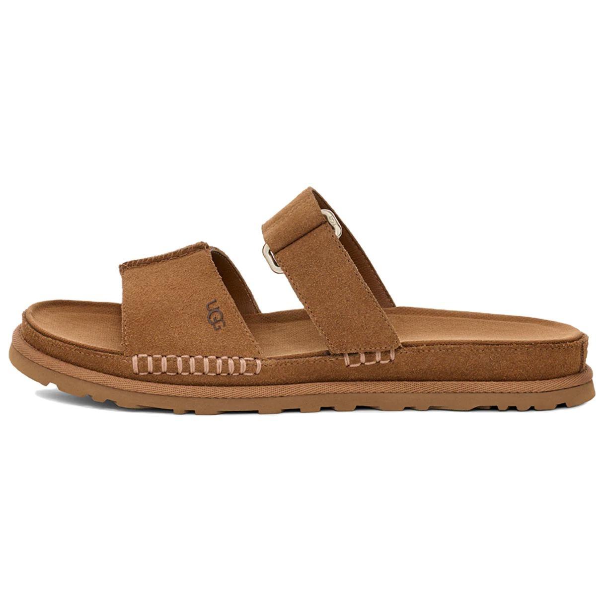 (WMNS) UGG GoldenGaze Slide Sandals Chestnut Women s 1178590-CHE