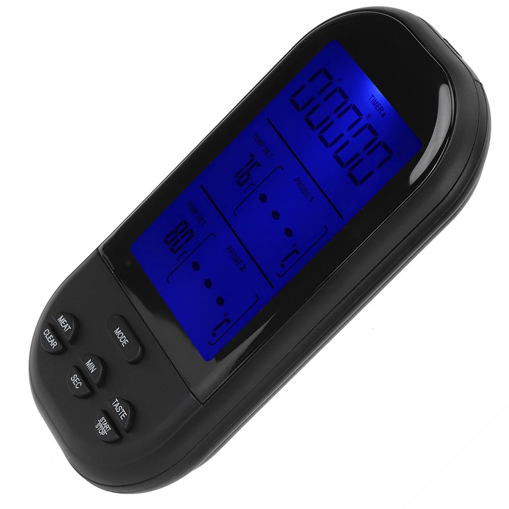 Wireless Remote Food Thermometer with Dual Probe Kitchen Cooking Barbecue Grill Accessory(TSK32B