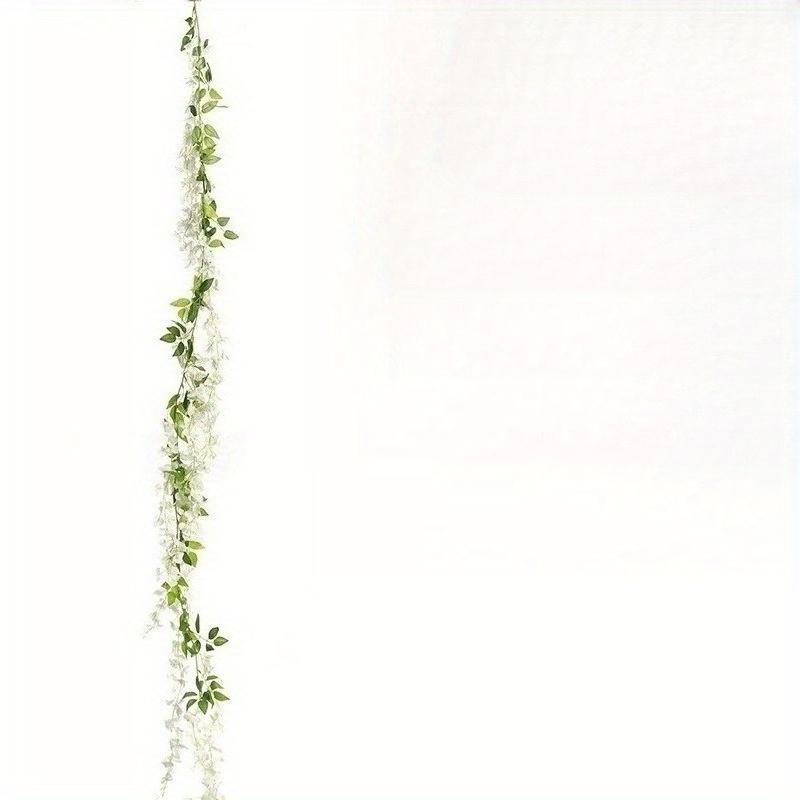 

1 шт. Имитация 60 дюймов Цветок глицинии Цветок фасоли Ветка ротанга для свадебного украшения Праздничное украшение Домашний декор Покрытие