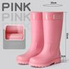 Fashion Fashion Rain Shoes Women Adult Short Water Shoes Anti-slip Rain Boots Outside Water Thickened Kitchen Work Waterproof Simple