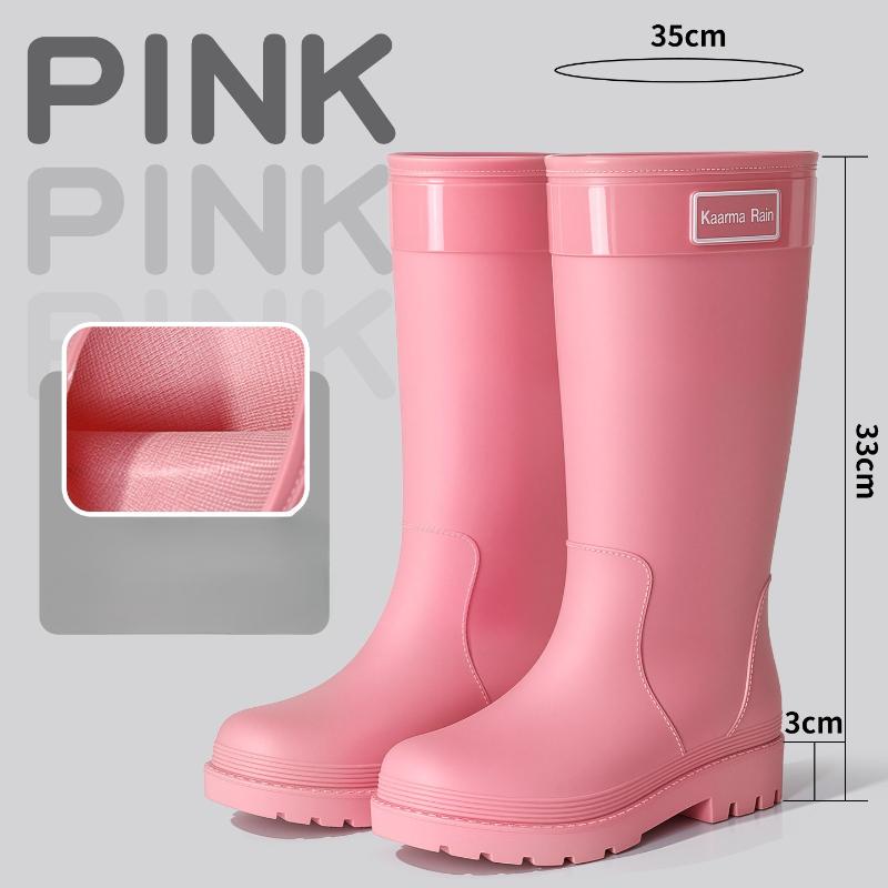 Fashion Fashion Rain Shoes Women Adult Short Water Shoes Anti-slip Rain Boots Outside Water Thickened Kitchen Work Waterproof Simple