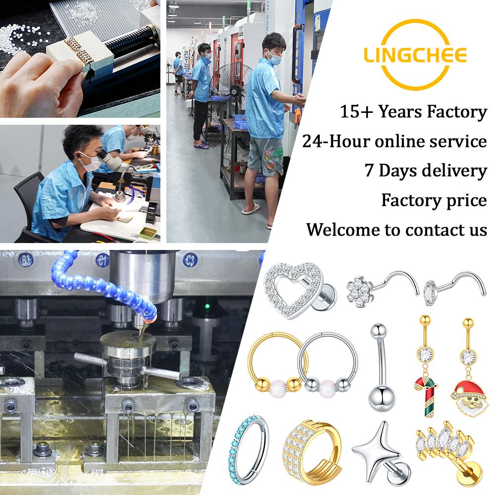 Titanium Internal Threaded 16G Animal Series Snake Cat Fish CZ Labret Piercing Jewelry Conch Helix Cartilage Earring Stud