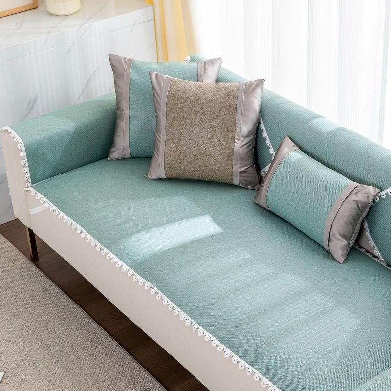 Rattan Mat Sofa Cushion Summer Ice Silk Cooling Pad Non-Slip Leather Sofa Cover Breathable Mat for Weather 60*60cm