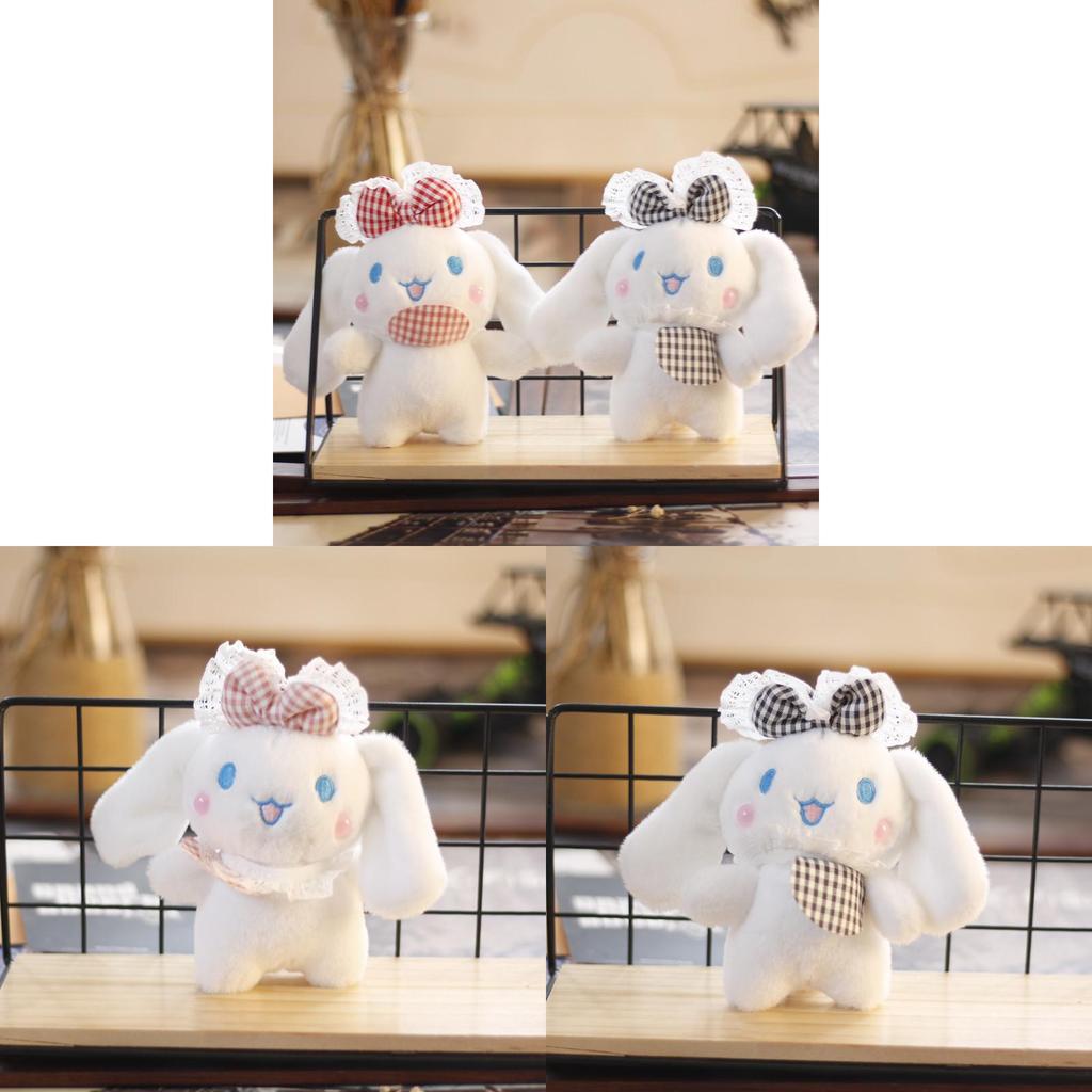 Adorable Cute Plush Toy Cinnamon Dog Keychain Soft Bunny Doll Bag Charm