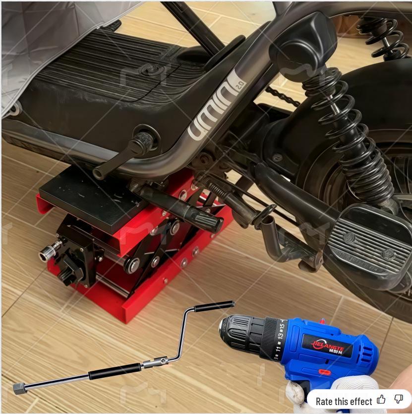 12V Electric Hand-Crank Multifunctional Bottle Jack for SUVs, Trucks, and Cars