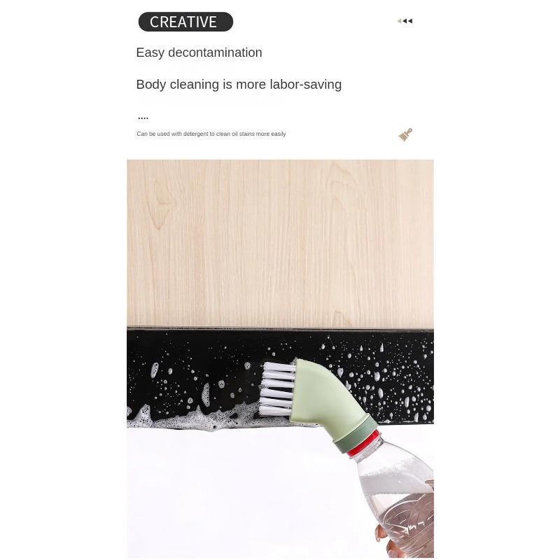 Creative Multi-purpose Cleaning Brush Can Be Connected Mineral Water Bottle Wet Dual-use Cleaning Brush Household Gap Brush