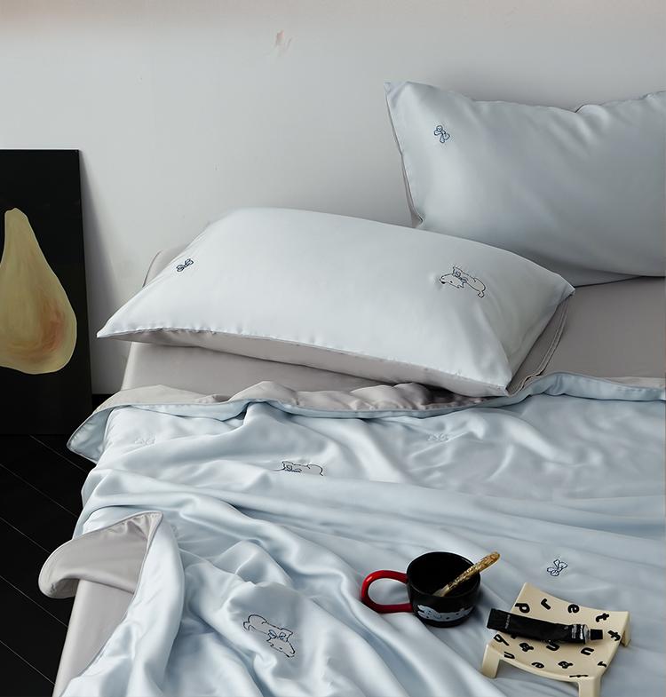60 Orchid Essence Tencel Washable Machine Wash Summer Cool Quilt [Moon Rabbit Mengmeng/Bella]