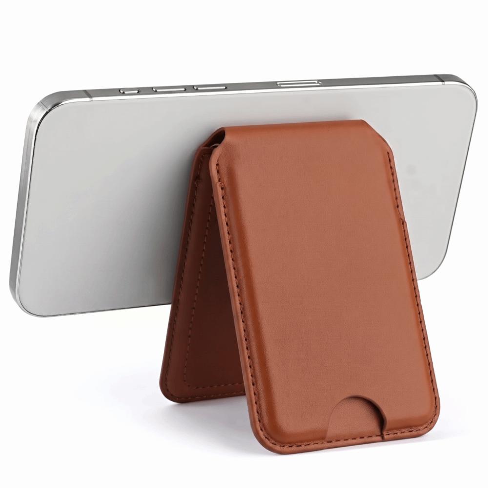 PU Leather Card Holder Phone Holder Adjustable Stand Phone Stand Wallet