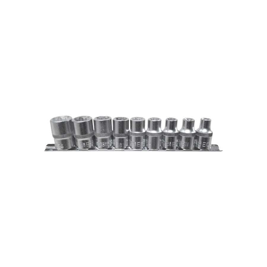 Bussole Torx 9 Pezzi 1/2" /Argento