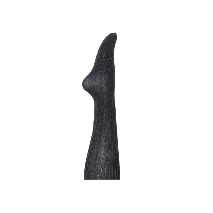 Sparkle Pinstripe Stockings (Black)