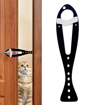 Door Latch For Cats Adjustable Pet Gate Holder Dog Proof Door Strap For Cats For Living Room Bedroom Balcony Study Apartment