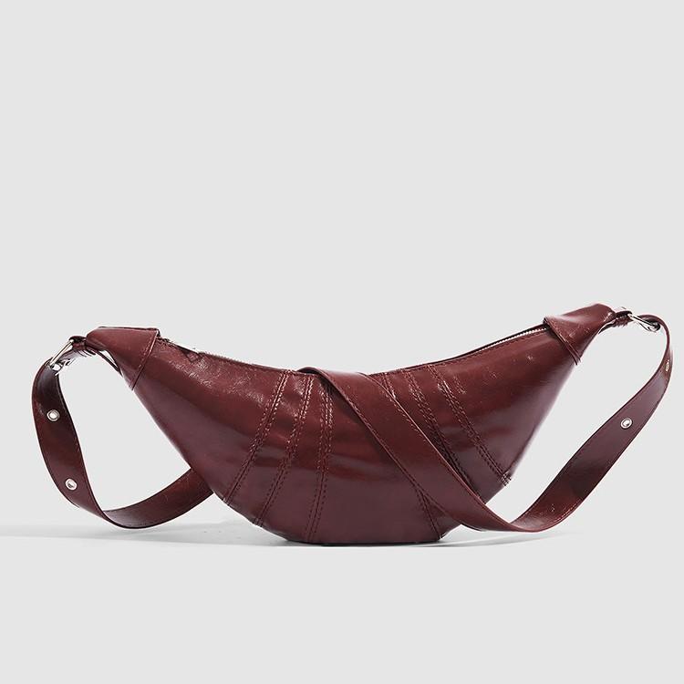 

2025 new croissant bag high sense niche fashion versatile shoulder bag women s bag trendy messenger bag dumpling bag бордовый