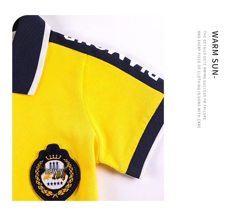 2025 Kids' Summer School Uniform: Short-Sleeve T-Shirt Sportswear for Kindergarten, Primary, and Secondary Students