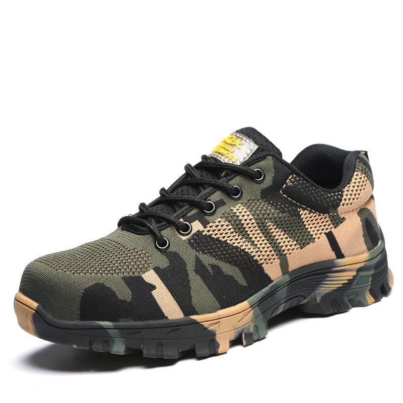 Labor Insurance Shoes for Men and Women, Anti-smashing, Anti-piercing, Breathable, Lightweight, Wear-resistant, Safety Protective Work Shoes