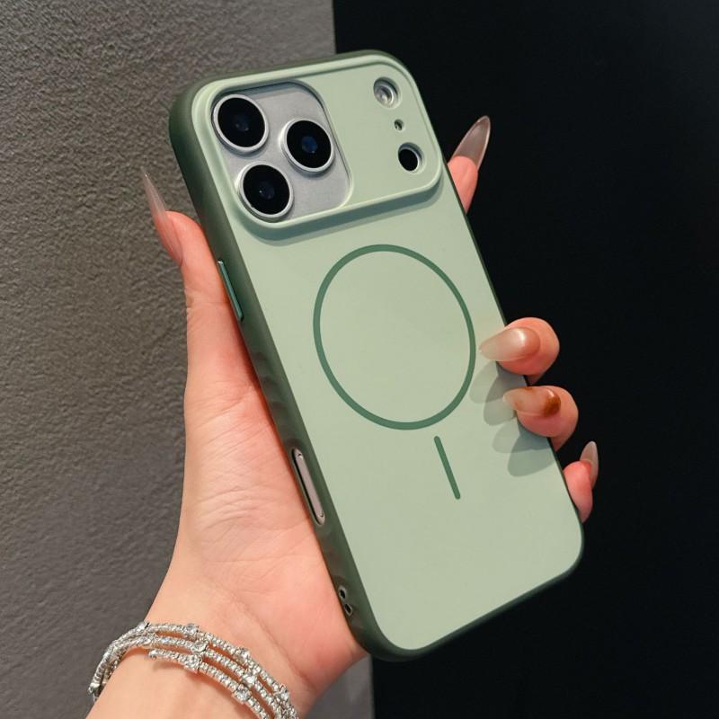 Color Blocking Skin Sensation 2-in-1 Suitable IPhone 17PM Phone Case Apple 16 ProMax Magnetic 15PM Protective