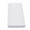Bathroom Vanity Tray Marble Pattern Water Proof Silicone Rectangle Countertop Organizer Tray for Kitchen Bedroom White