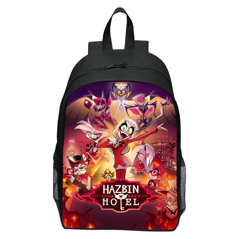 Neuer Bestseller Hell Inn Hazbin Hotel Rucksack Fußball Comic Rucksack Jungen und Mädchen Laptop Rucksack Schüler Rucksack