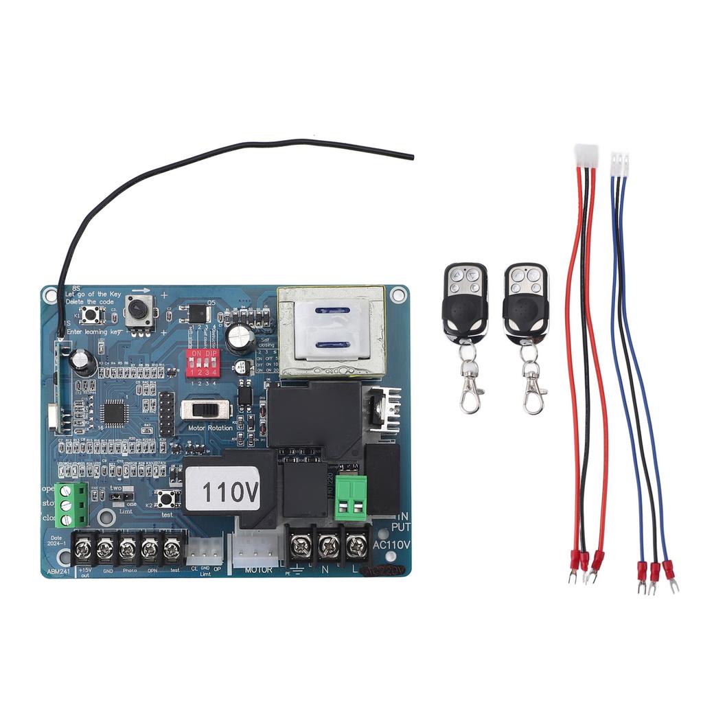 Electric Door Control Board Sliding Gate Opener Main Board Auto Power Off Memory Function Stable Anti Interference for Office