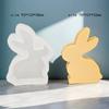Rabbit Candlestick Silicone Mold Gypsum Plaster Mold Easter Candle Holder Molds for DIY Jewelry Organizer Home Decor