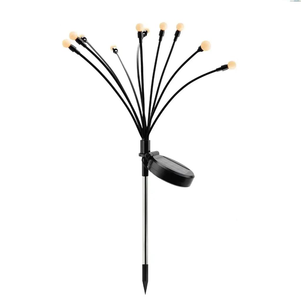 6-10LED Solar Fairy Light Outdoor Lawn Courtyard Garden Decor Firefly Lights Christmas Decoration Solar Powered Lawn Street Lamp