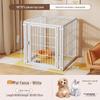 Cage pour chien de taille moyenne et grande avec clôture supérieure - Maison-villa pour chat et chien, Assemblage libre pour chats et chiens