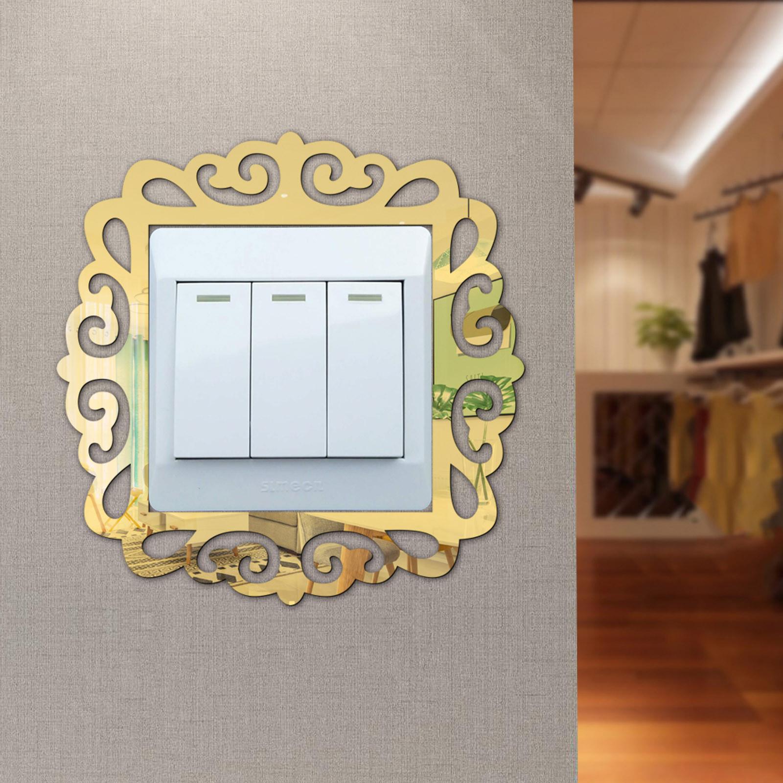 

Рамки для фотографий в стиле зеркала на стене с наклейками для домашнего декора для магазина One Size